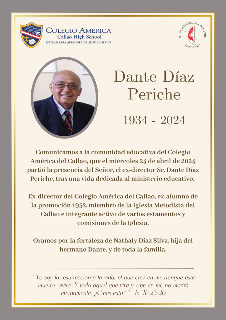 Comunicado Fallecimiento Sr. Díaz