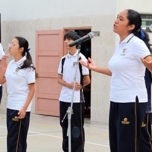 4to. grado A de Secundaria – Ceremonia Cívica por el Día del Idioma, del Libro y del Derecho de Autor